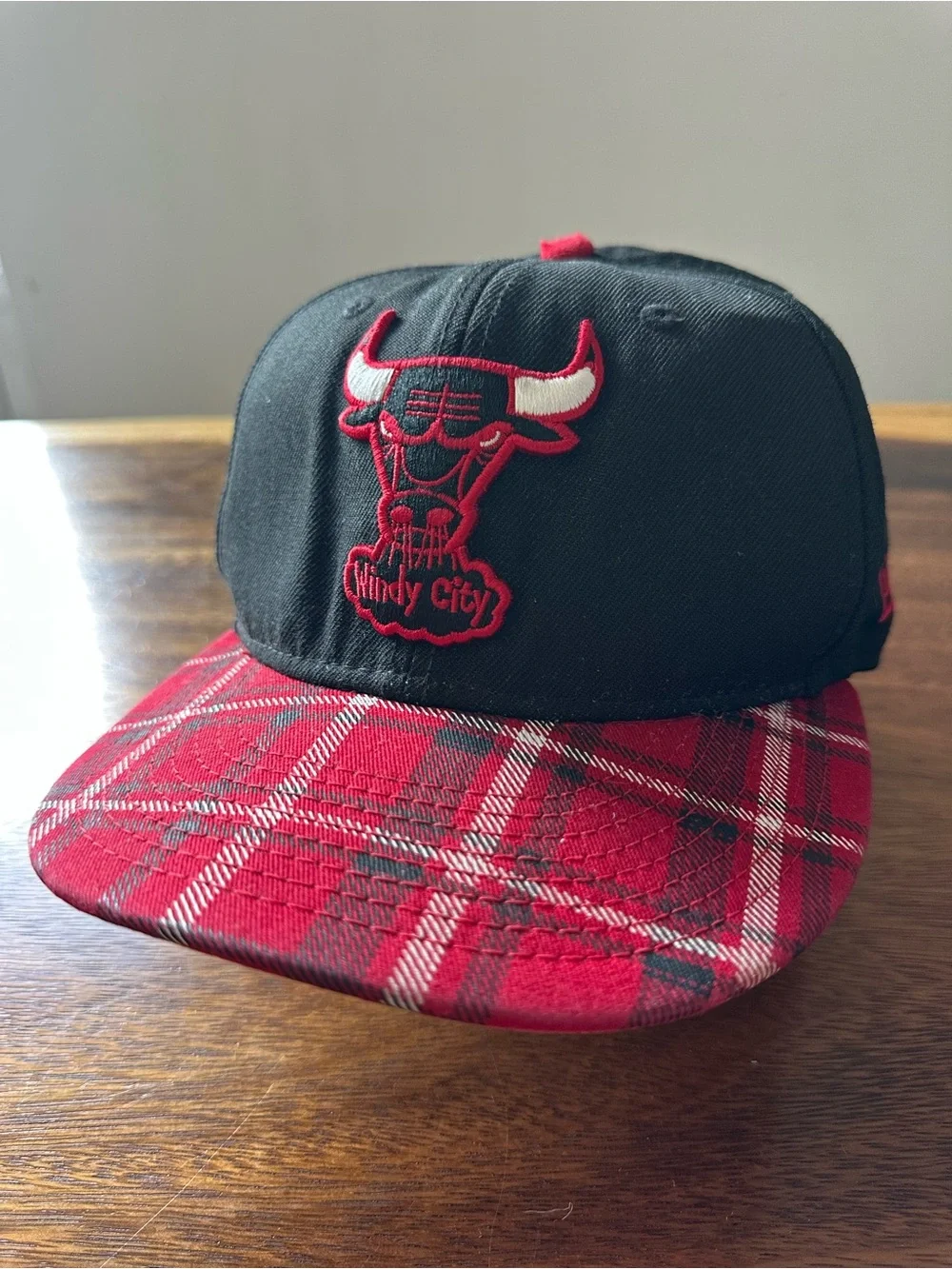 Chicago Bulls Windy City Plaid Cap 9Fifty New Era Snapback Hat Hardwood Classics
